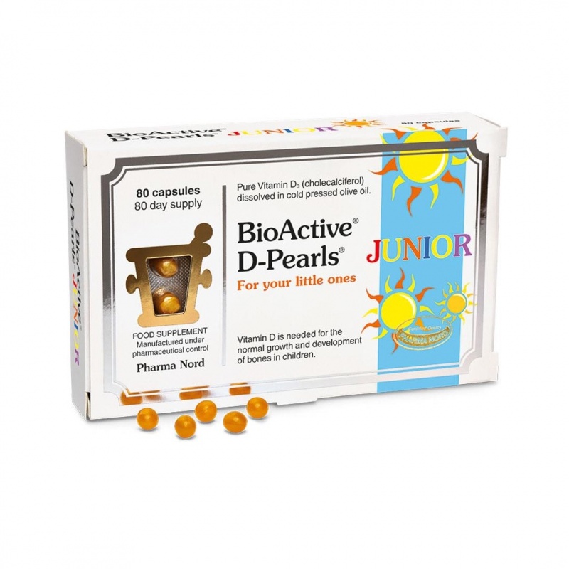 BioActive D-Pearls 5mcg Junior 80 Capsules